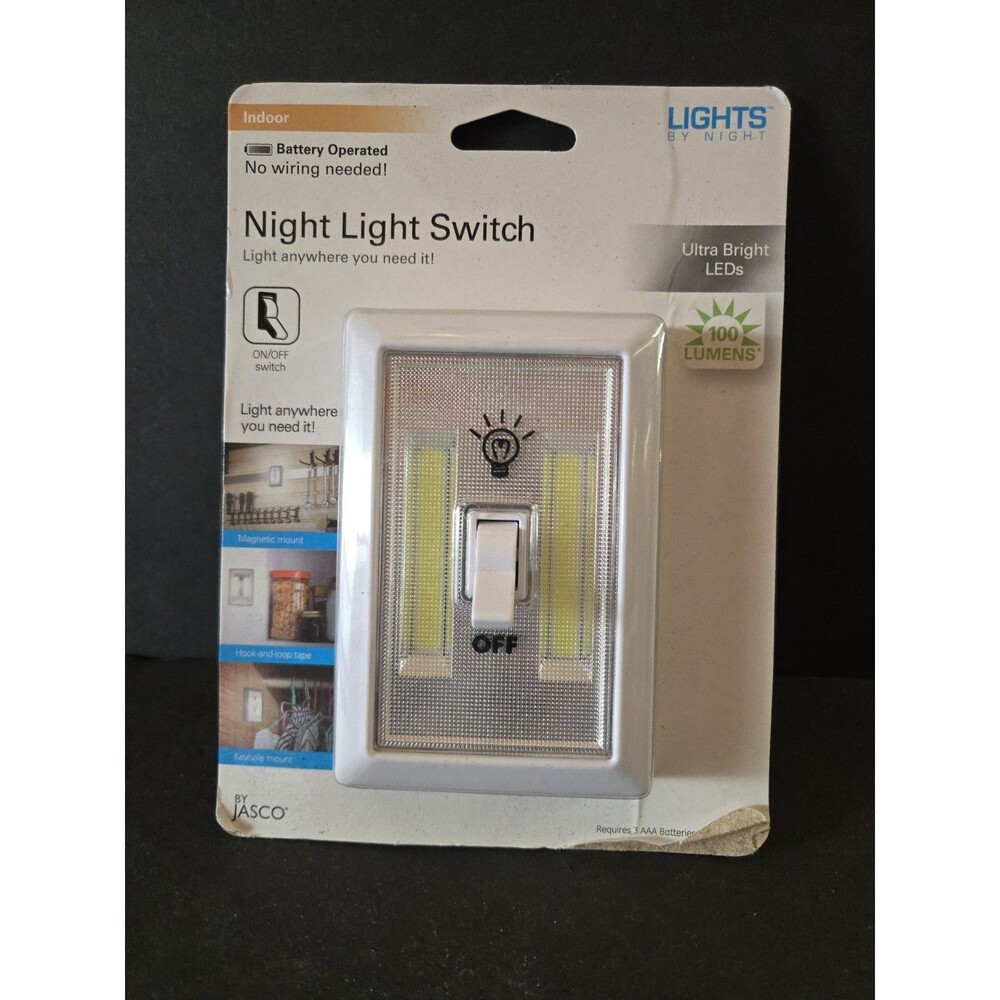 Wireless Led Light Switch Battery Operated 100 Lumens Night Light Portable